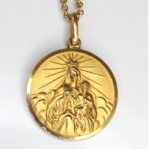 colier religios "Baroque revival ".gold plated.atelier Ross Simons